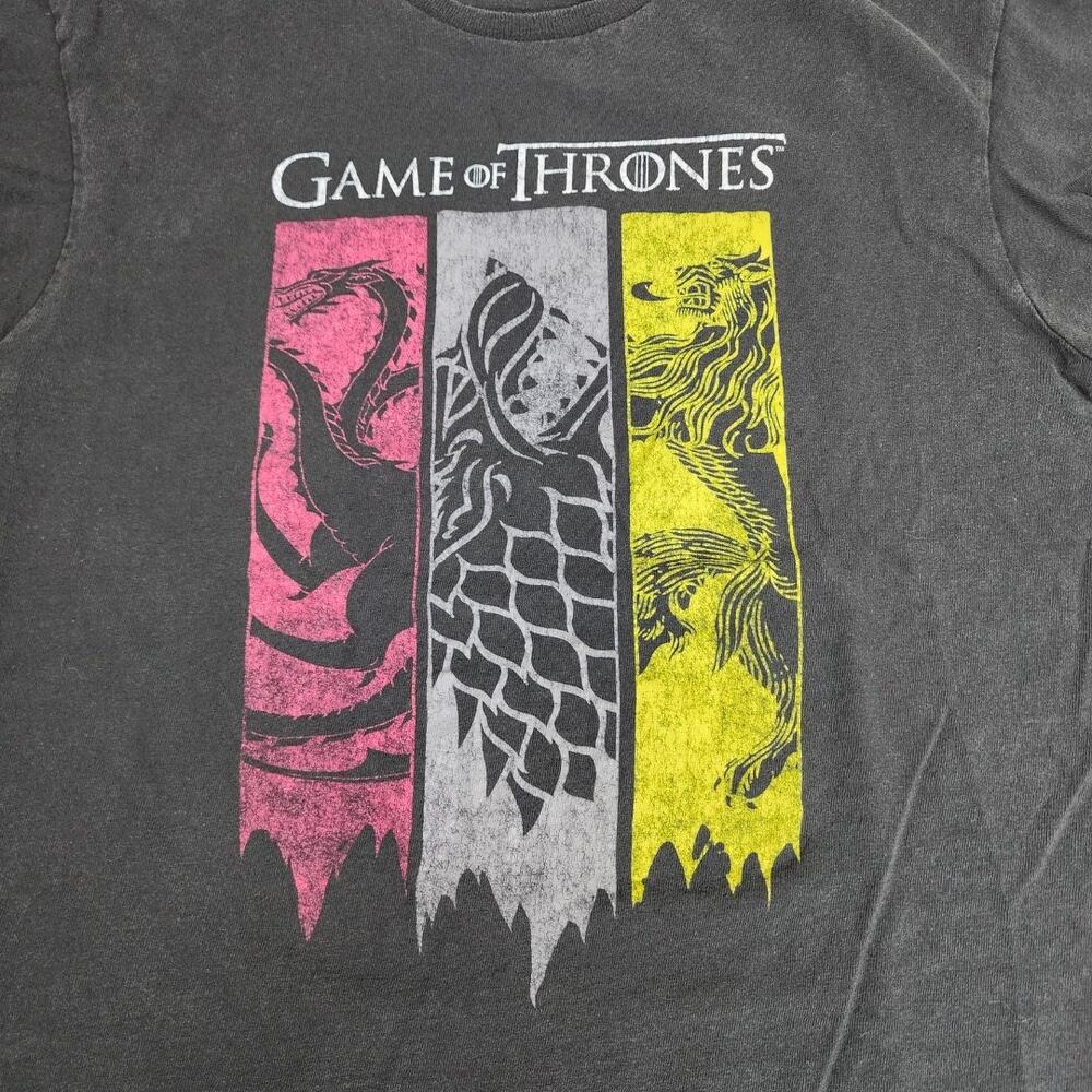 Game of Thrones (HBO TV Series) Black Short Sleeve Tee Shirt Men's Size M